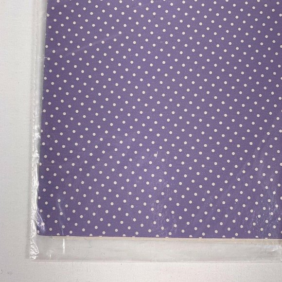 Vintage Artfaire All Occasion Lavender Polka Dot Gift Wrap Sheets Two 20" x 30" - Picture 3 of 7